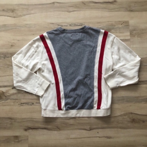 Roots Gray and White Sweatshirt with Red Accents - Picture 7 of 9